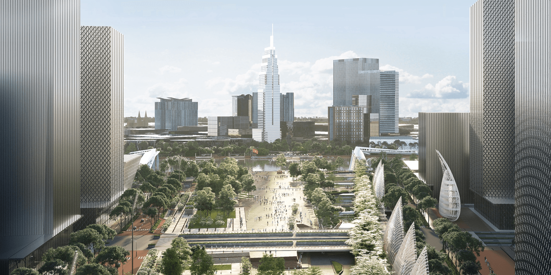 QUẢNG TRƯỜNG TRUNG TÂM & CÔNG VIÊN BỜ SÔNG